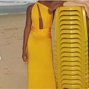 Baobab yellow Maxi Dress